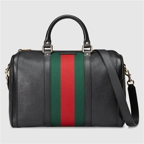 gucci leather boston bag|Gucci Boston bag used.